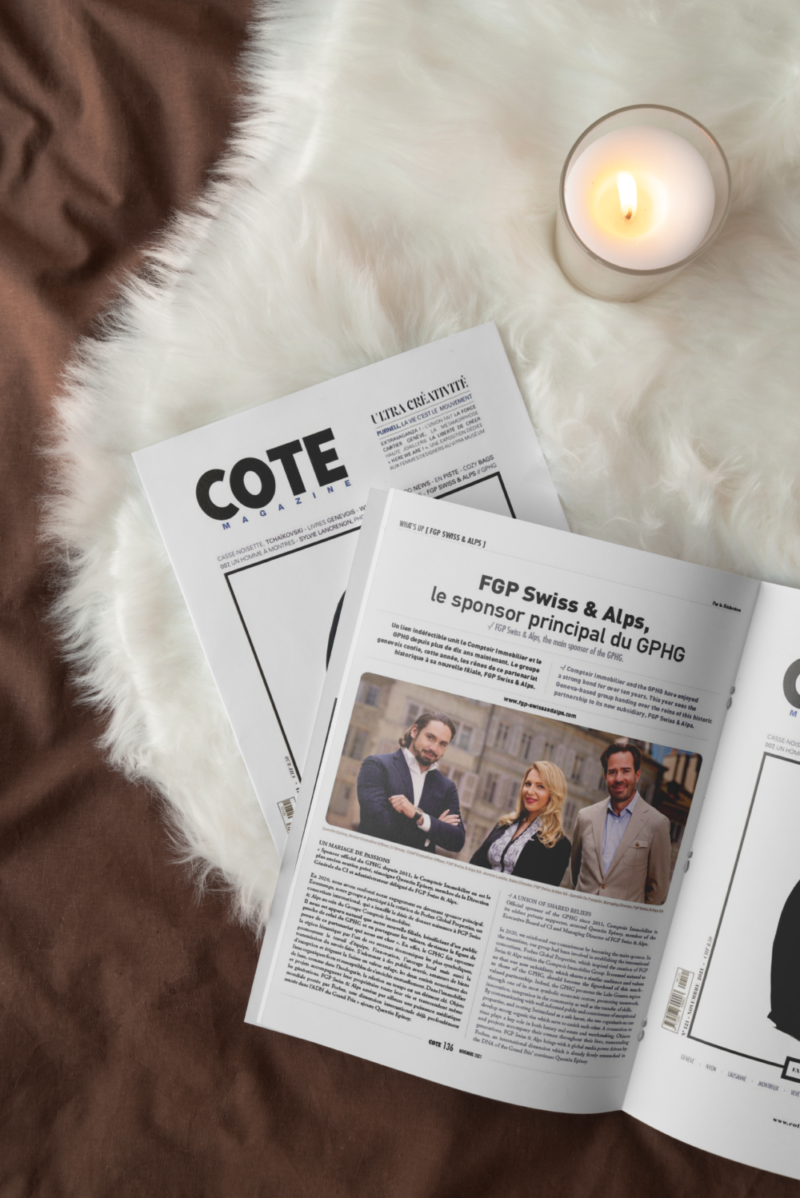 COTE Magazine: FGP Swiss & Alps, le sponsor principal du GPHG