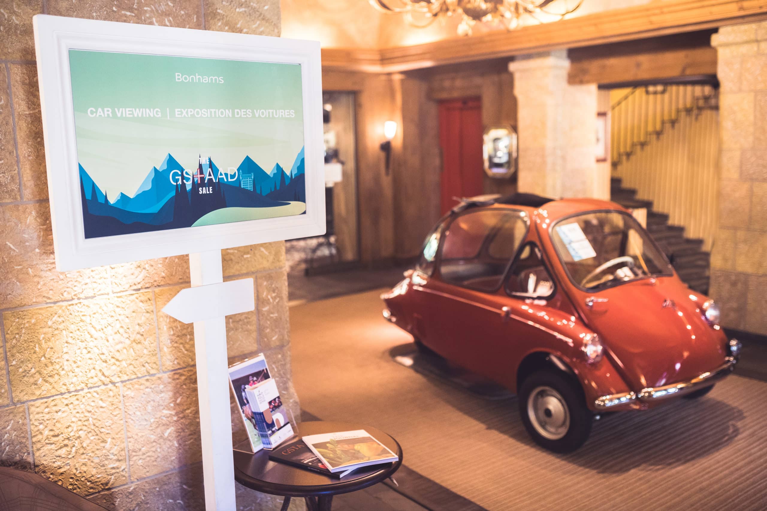 FGP Swiss & Alps l Forbes Global Properties Partnership with the world-famous Bonhams car auction in Gstaad