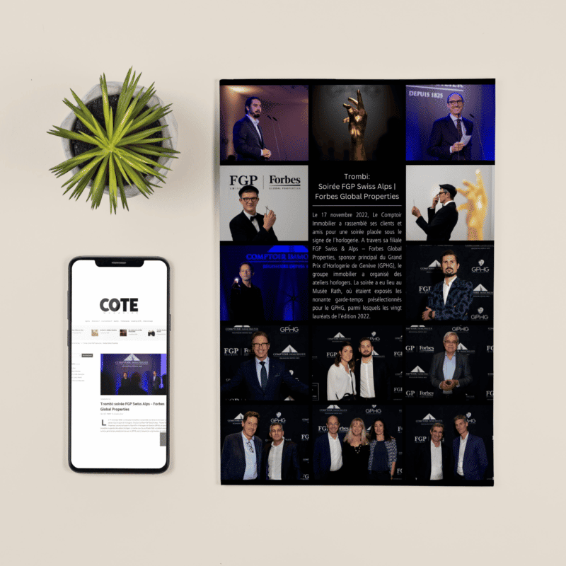 COTE Magazine: Soirée FGP Swiss Alps – Forbes Global Properties