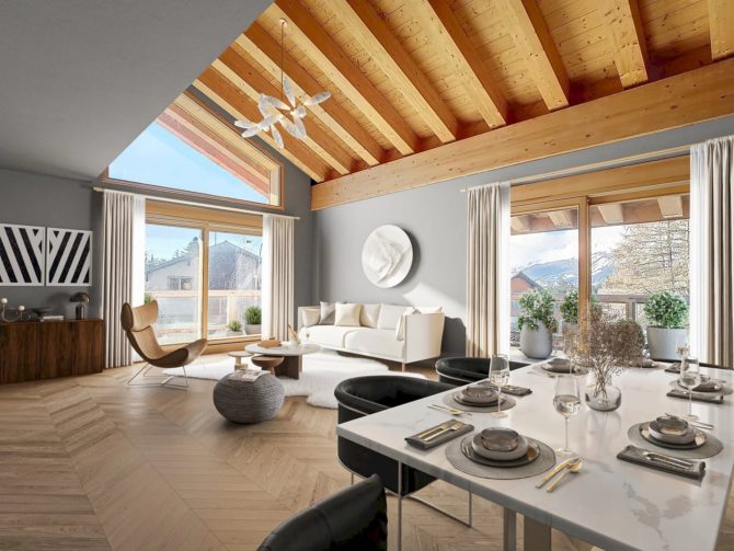 Photo 1 of the property 84229362 - sumptuous duplex in the heart of crans-montana